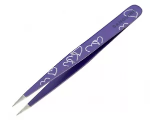 Professional Hair Plucking Tweezers Barber Tweezers Pointed Tip Tweezers Purple - Picture 1 of 1