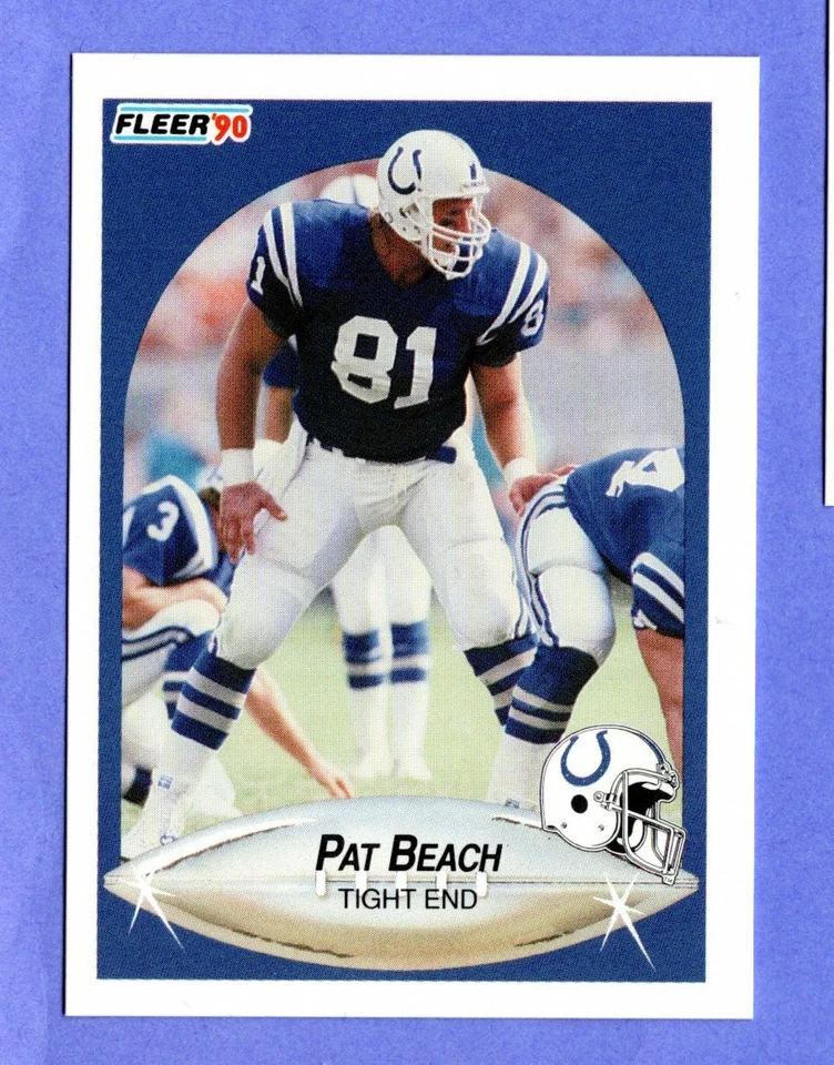 1990 Fleer   #227  Pat Beach  Colts   - Image 1 of 1