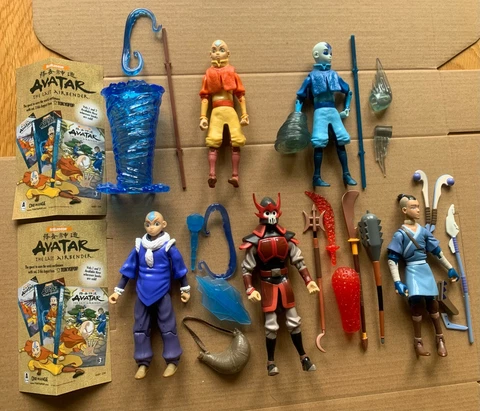 5 x Avatar The Legend of Aang 6" figures Water Tribe Sokka Spirit Nation LOOSE Cover