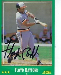 FLOYD RAYFORD SIGNED 1988 SCORE #359 - BALTIMORE ORIOLES - Picture 1 of 1