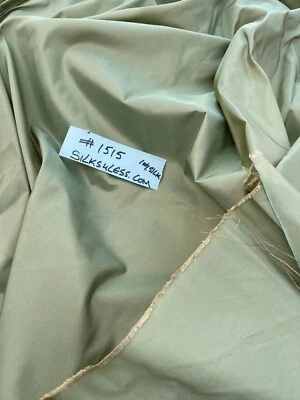 FABULOUS QUALITY SILK TAFFETA - IRIDESCENT GREEN!!! - Image 1 of 4