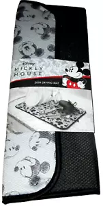 Tappetino asciugapiatti DISNEY ~ VISO DI TOPOLINO ~ 16" X 18" ~ nero ~ 100% poliestere - Foto 1 di 1