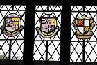 Photo 6x4 Speke Hall: Three of six stained glass armorials Garston/SJ408 c2021