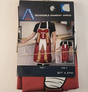 Delantal para chef reversible de doble lado Oklahoma Sooners NCAA 32""T x 27""W - Imagen 1 de 6
