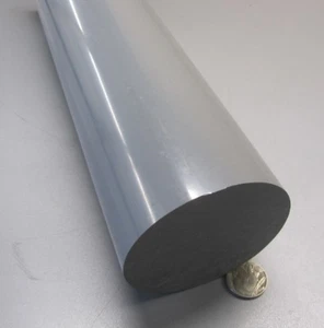 CPVC Round Rod, Gray, 3.0" Diameter x 36" Length - Picture 1 of 2