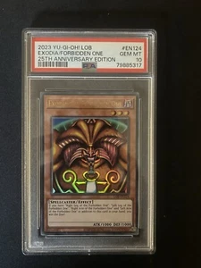 PSA 10 GM Exodia The Forbidden One LOB-EN124 Legend Of Blue Eyes 25th Anniv. - Picture 1 of 2