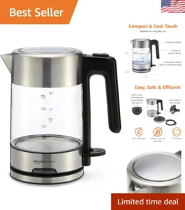 Elegant 1.0L Electric Tea Kettle with Auto Shut-Off & Boil Dry Protection - Picture 1 of 7