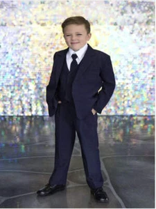 Boys Navy Blue Suit (Classic) - Picture 1 of 18
