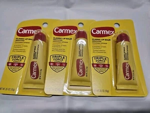 12 Carmex Classic Lip Balm Medicated 0.35 oz - Picture 1 of 2