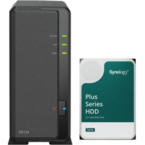 Synology DS124 1-Bay NAS 1GB RAM 16TB Synology Plus Drive Assembled and Tested - Afbeelding 1 van 8