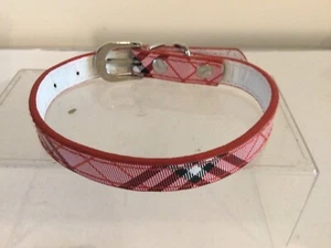 Multicoloured Cris Cross Pattern Dog Collar Adjustable Small 10-13” - Picture 1 of 1