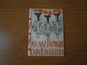 tessera ASSOCIAZIONE NAZIONALE FAMIGLIE CADUTI IN GUERRA - Foto 1 di 3
