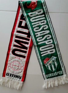 Sciarpa uomo United vs Turchia Bursaspor calcio inglese Premiere League sciarpa - Foto 1 di 4