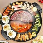 Electric Hot Pot, 4YANG 2 in 1 Grill and Hot Pot, 110V Split Easy Cleaning Dual 