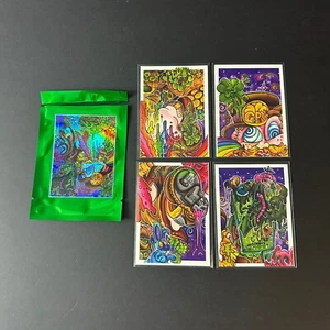 GEEP 4 CARD SET BY TOOFLESS + GREEN FOIL WRAPPER Garbage Pail Kids - Picture 1 of 2