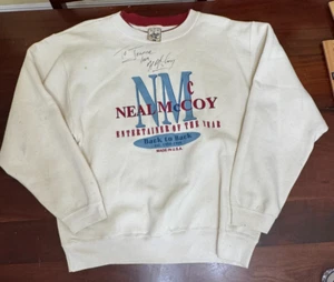 SIZE LARGE NEAL McCOY SWEATSHIRT/SWEATER/CREWNECK - SIGNED/AUTOGRAPH TO JEANNE - Picture 1 of 5