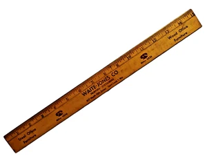 Vintage 15" Holz Werbung Lineal Waite-Jones Co St Louis MO - Bild 1 von 2