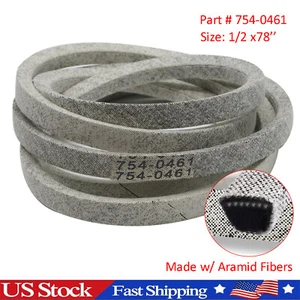 Mower Deck Belt 754-0461 CUB CADET 95 954-0461 Made W/ Aramid Fibers(1/2 x78'') - Picture 1 of 7