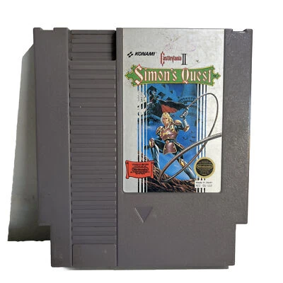 Castlevania 2 II: Simon's Quest (NES Nintendo, 1988) Authentic White SOQ #28 - Image 1 of 4