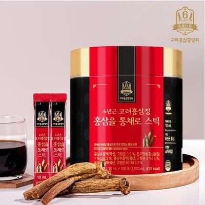Korean 6 Year Old Red Ginseng Extract Stick 10ml x 100sticks KOREA Saponin Panax - Image 1 of 4