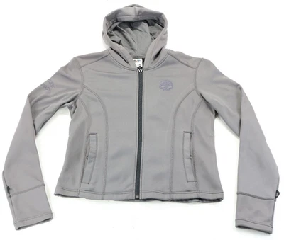 harley davidson hoodie liner jacket M gray Willie G. Reflective Skull 98152-09VW - Image 1 of 4