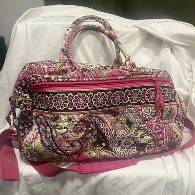 Bolso de Viaje Vera Bradley Lona, Muy Bayas Paisley Rosa Fin de Semana Retirado Foto 1 de 4