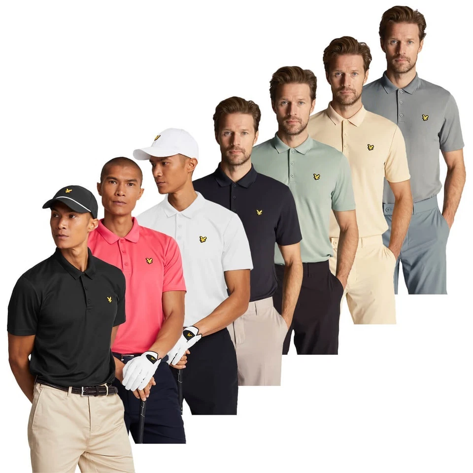 Lyle & Scott Herren Golf Tech Adler Logo Recycled Polohemd 27%OFF Foto 1 de 1
