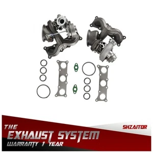 For BMW E90 E92 E93 335i 335is 335xi 3.0L Twin Turbo Turbochargers N54B30 TD03L4 - Picture 1 of 12