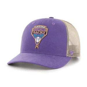 ARIZONA DIAMONDBACKS COOPERSTOWN HAVEN '47 TRUCKER OSF / VINTAGE VIOLA / A - Foto 1 di 2