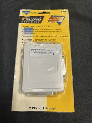 Fellowes Computerware IBM Compatible 99421 Auto Printer 2-Way Switch NIP - Image 1 of 2