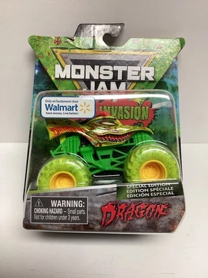 Monster Jam Zombie Invasion Walmart Exclusive Dragon 2020 Hot Wheels Truck Spin - Image 1 of 4