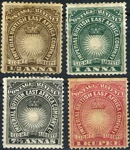 Britisch Ostafrika 1890 Sonne & Krone MH (SC# 14-15, 22, 25) - Bild 1 von 1