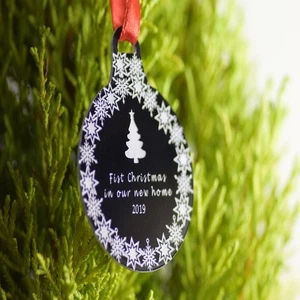 Chuchería de Navidad Personalizada Regalo Personalizado Árbol Decoración Primer Árbol de Navidad - Imagen 1 de 4