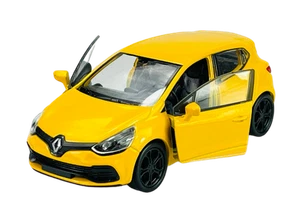 WELLY RENAULT CLIO 4 MK4 RS YELLOW 1:34 DIE CAST METAL MODEL NEW IN BOX - Picture 1 of 6