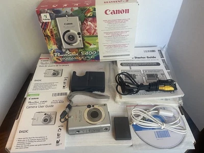 Canon PowerShot S400 Digital  ELPH 4.0MP 3x Digital Camera - Silver Untested  - Image 1 of 4