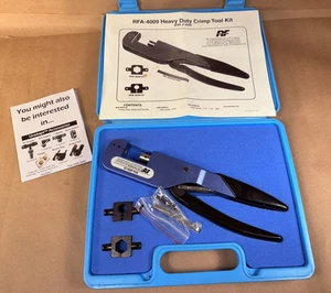 RF Industries - RFA-4009 - Heavy Duty Crimper Kit with 4 Size Dies - Picture 1 of 16