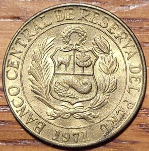 Peru 10 Centavo Münze 1971 N111 - Bild 1 von 2