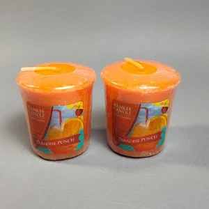 Yankee Candle Paradise Punch Votive Candles Set Of 2 1.75 oz RARE Retired Scent - Picture 1 of 4