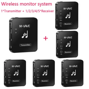 Sistema de monitor auditivo inalámbrico de 2,4 GHz receptor transmisor recargable K6H8 - Imagen 1 de 20