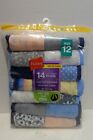 New Hanes Value Pack Girls 14 Pair Tagless Briefs Size 12 No Ride Up Super Soft 