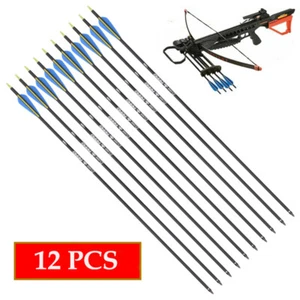 12Pcs 28/30 " Carbon Pfeil Bogenschießen Ziel Jagd Übungspfeile für Schießen - Bild 1 von 9