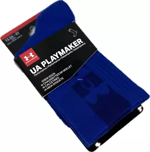 Calze Under Armour Playmaker Bambini Blu Crew Poliestere UA Performance Taglia 13.5K-4Y - Foto 1 di 2