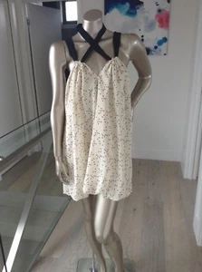 NEW Cream Mini dress by TWENTYONE size medium / 10 loose fit Babydoll Style - Picture 1 of 11