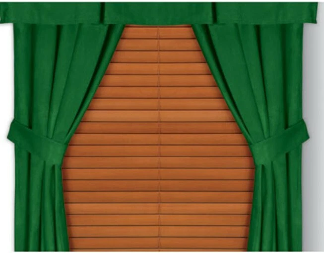 NUEVO Cortina Micro Gamuza 82" x 84" incluye 2 paneles con lazos verde oscuro verde azulado Foto 1 de 1