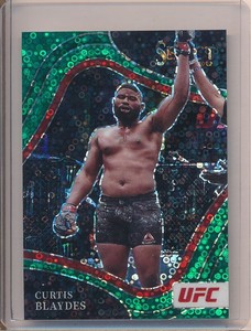 2022 Select UFC Prizms Green Disco #258 Curtis Blaydes /5