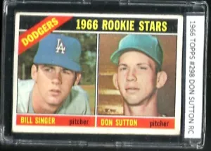 1966 TOPPS #298 DON SUTTON ROOKIE HOF DODGERS - Bild 1 von 2