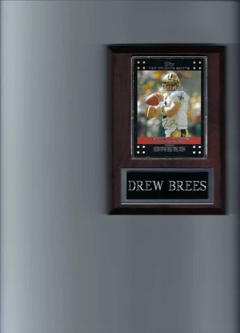 DREW BREES PLAQUE NEW ORLEANS SAINTS FOOTBALL NFL   C Cover