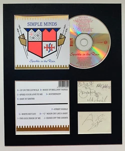 SIMPLE MINDS - Signed Autographed - SPARKLE IN THE RAIN - Album Display - Picture 1 of 1