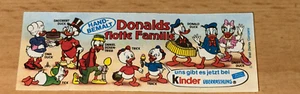 Beipackzettel - Donalds flotte Familie 1987 ORIGINAL - Bild 1 von 2