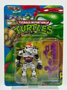 TMNT ROBOTIC ROCKSTEADY NOC 1993 PLAYMATES - Picture 1 of 11
